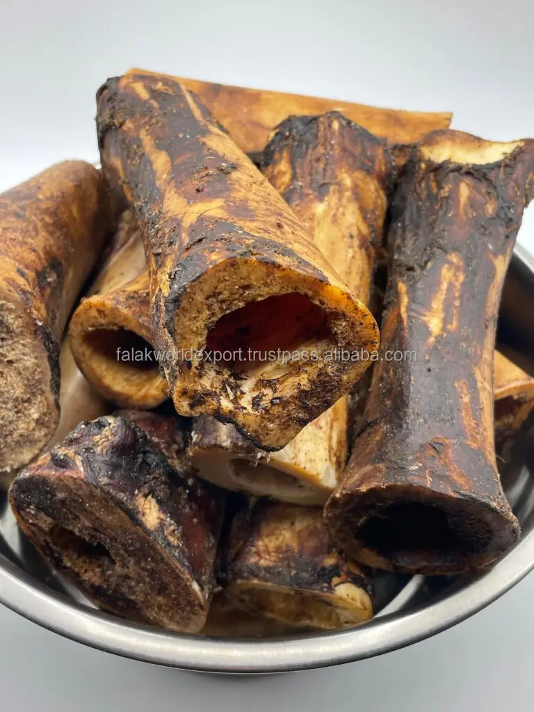 Бычья кость с сухожилием | Сушеная полностью натуральная 100% ГОВЯЖЬЯ трава высшего качества в духовке премиум класса для лакомства собак из Индии