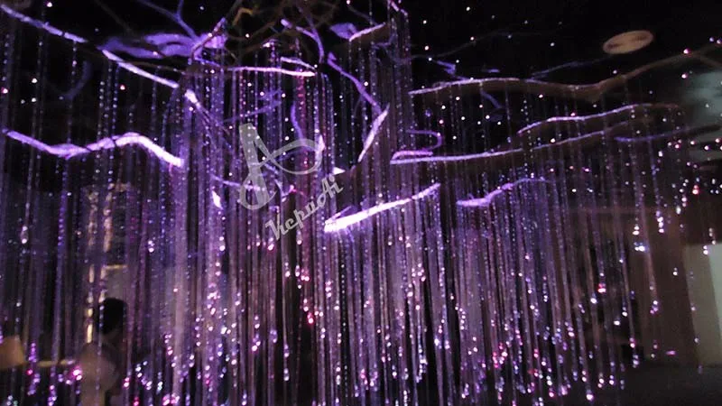 2023 KEPUAI Fiber Optic Lamp for Home Decoration Lamparas De Techo Para Interior