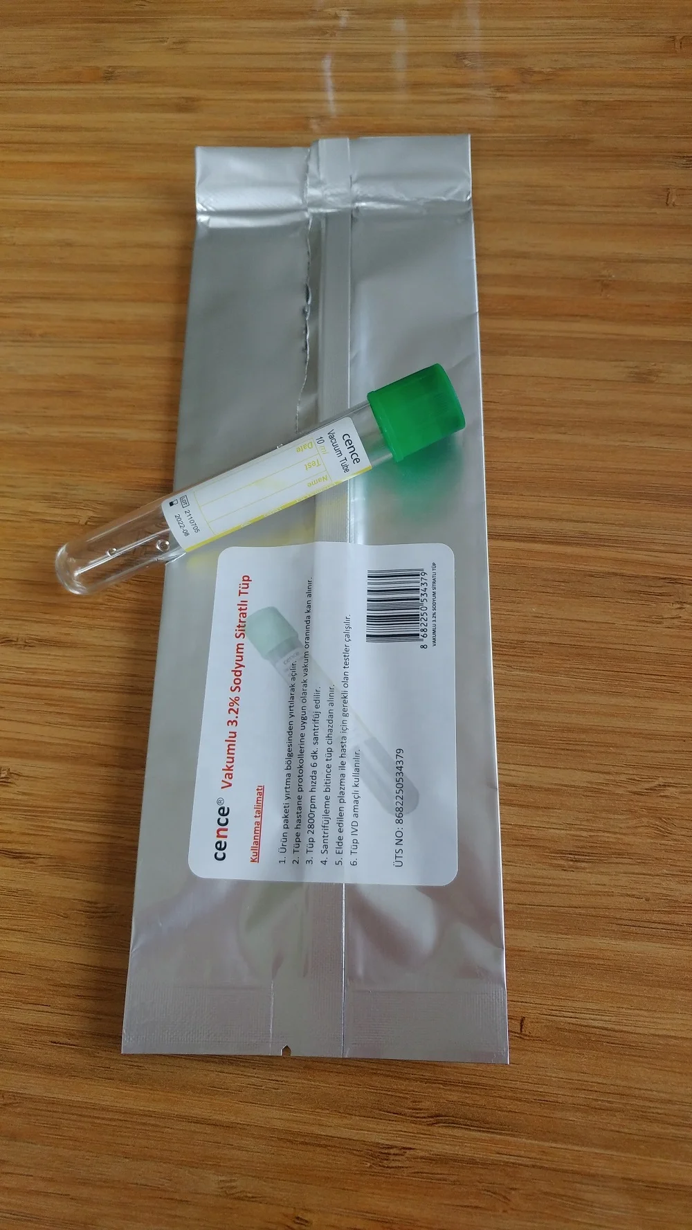 Sterile Plastic (PET) 10ml Vacuum Blood Collection Tube with Sodium Citrate 16*100mm Centrifuge Tube Sterile Packing