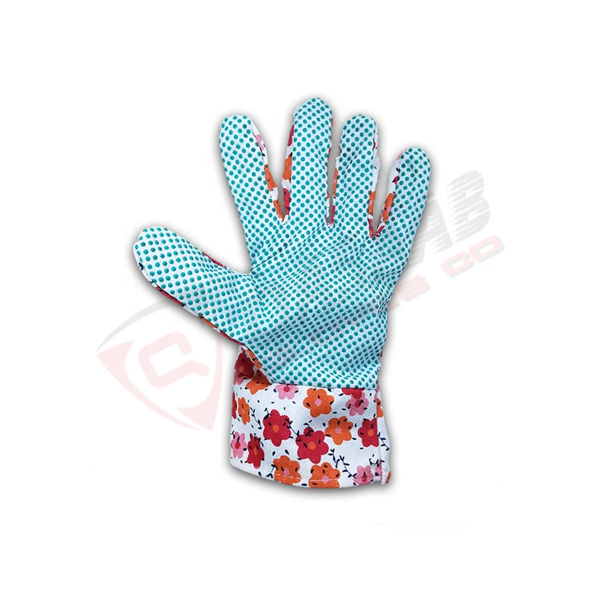 Weeding-Digging Planting Floral-Design Flower-Printings Ladies Gardening Made Of Cotton PVC-Dots Fashion Gardeners Gloves