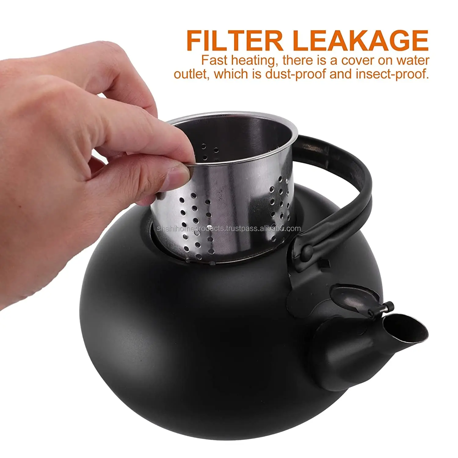 Stainless Steel Tea Kettle Whistling Teapot Water Boiling Kettle Drink Warmer Container Bottle for Home Gas Stovetop