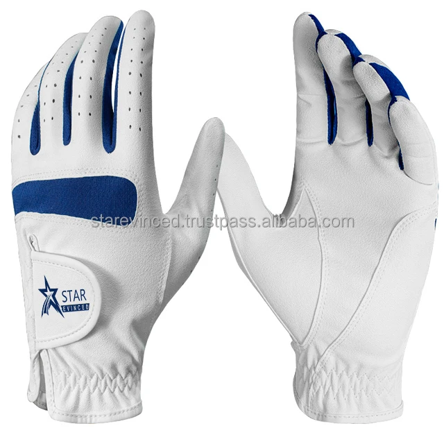 Grace White golf gloves customizable