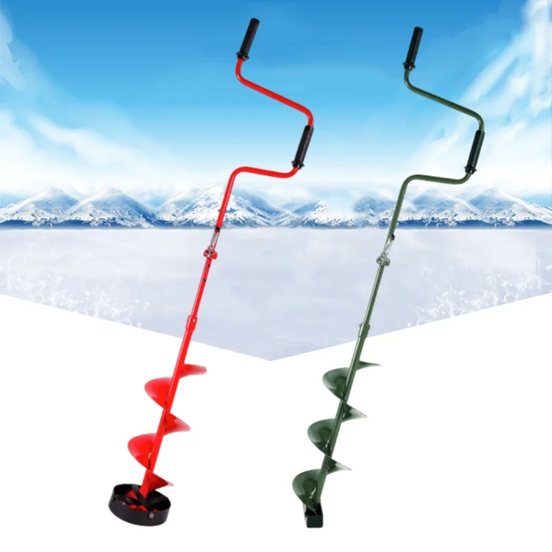 175cm Ice Fishing Ice Augers Hand Auger with Dual or Three Flat Blades