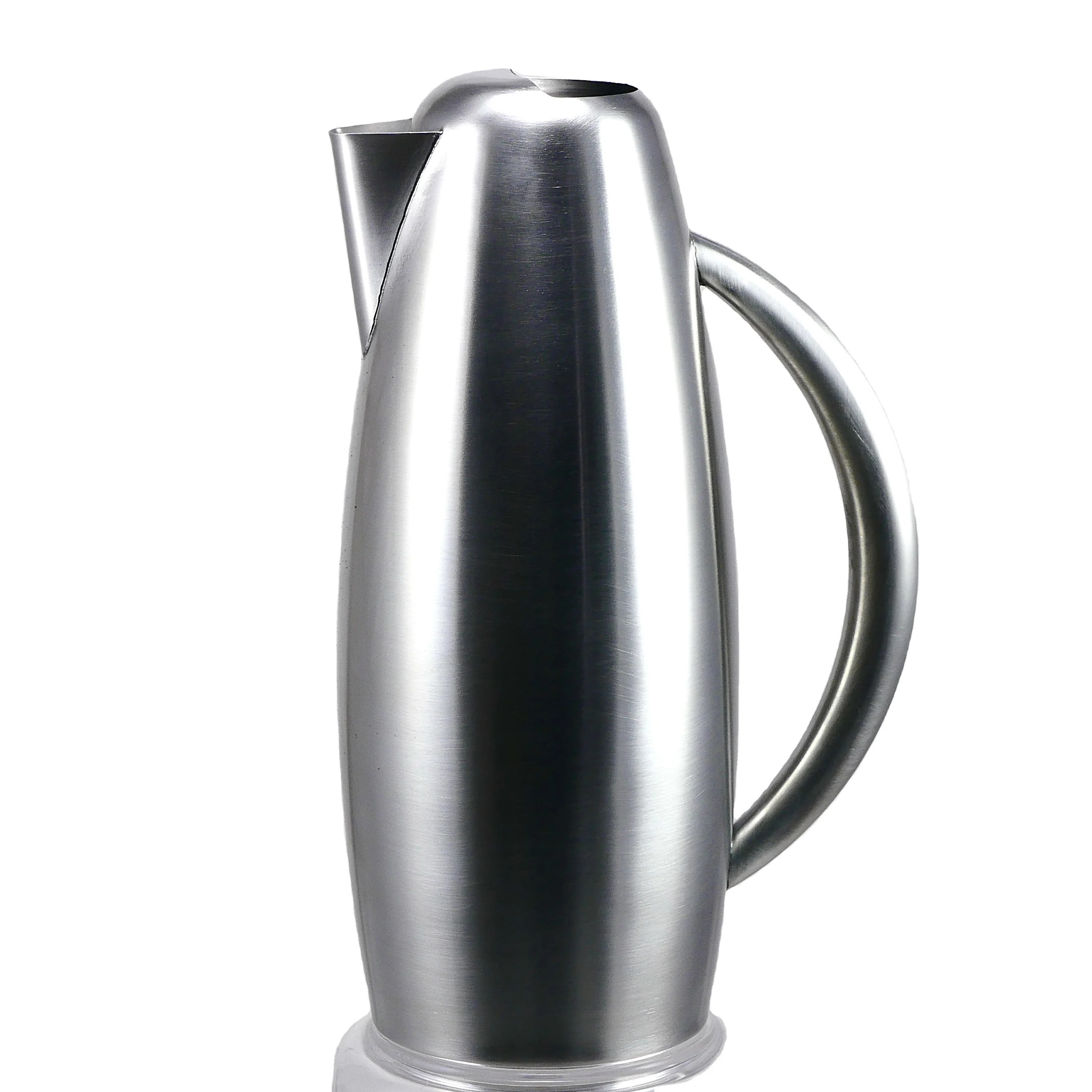 2L / 68 Ounces Oz Stainless Steel Ice Water Pitcher Tea Juice Jug with Ice Guard BRUSHED & MIRROR