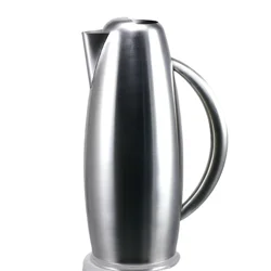 2L / 68 Ounces Oz Stainless Steel Ice Water Pitcher Tea Juice Jug with Ice Guard BRUSHED & MIRROR