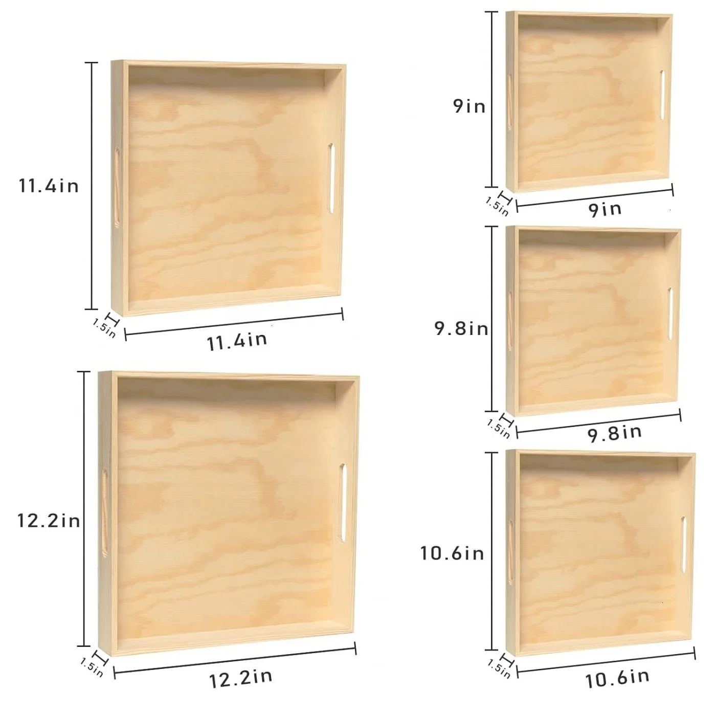 Деревянный сервировочный поднос ручной работы деревянные подносы разных размеров с натуральными чертами премиум-класса оптовая продажа