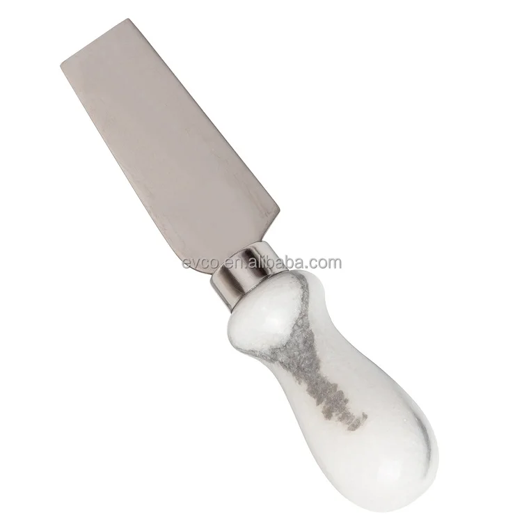 Set of 4 Natural White Marble Cheese Knife