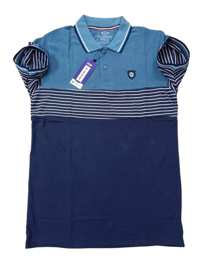 Polo Shirt T-shirt yarn dyed Cotton High Quality 100% Cotton Custom Printing Embroidery own Logo Wholesale from Bangladesh