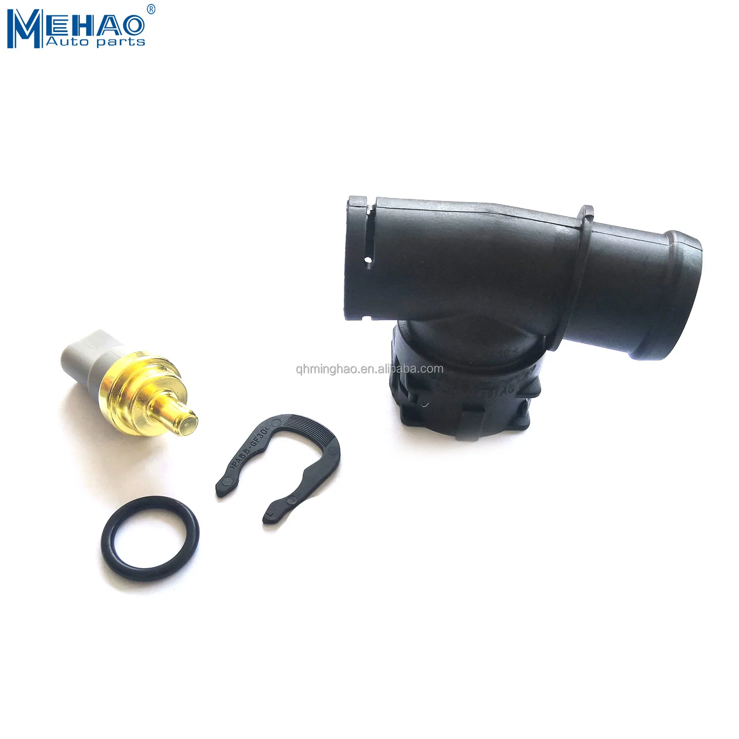 Автозапчасти фланцевый соединитель радиатора 5Q0122291T для AUDI VW SKODA SEAT A1 A3 TT с датчиком 06a91951a