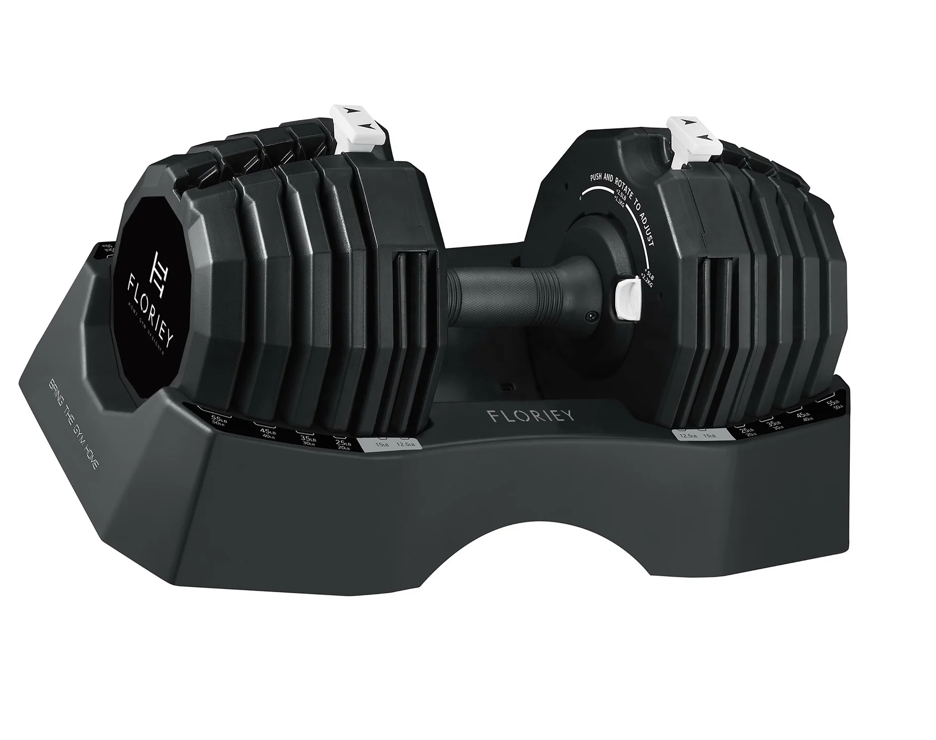 Wholesale 55LB Rubber Coated Adjustable Dumbbell 25KG sport equipment training