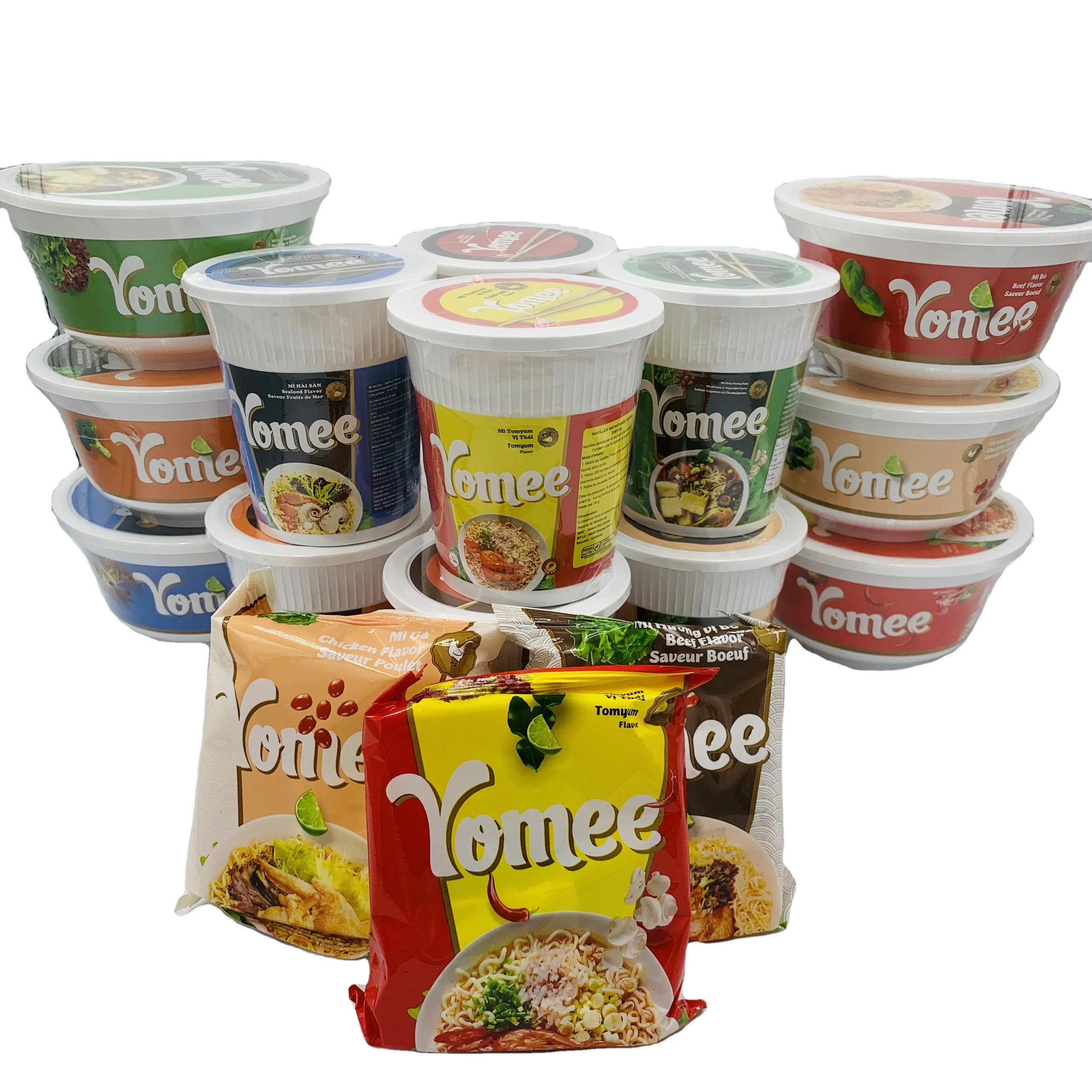 Instant Noodles Cup Yomee - A Brand From Vietnam - Delicious Cup Noodles With Various Flavour - Ready To Export