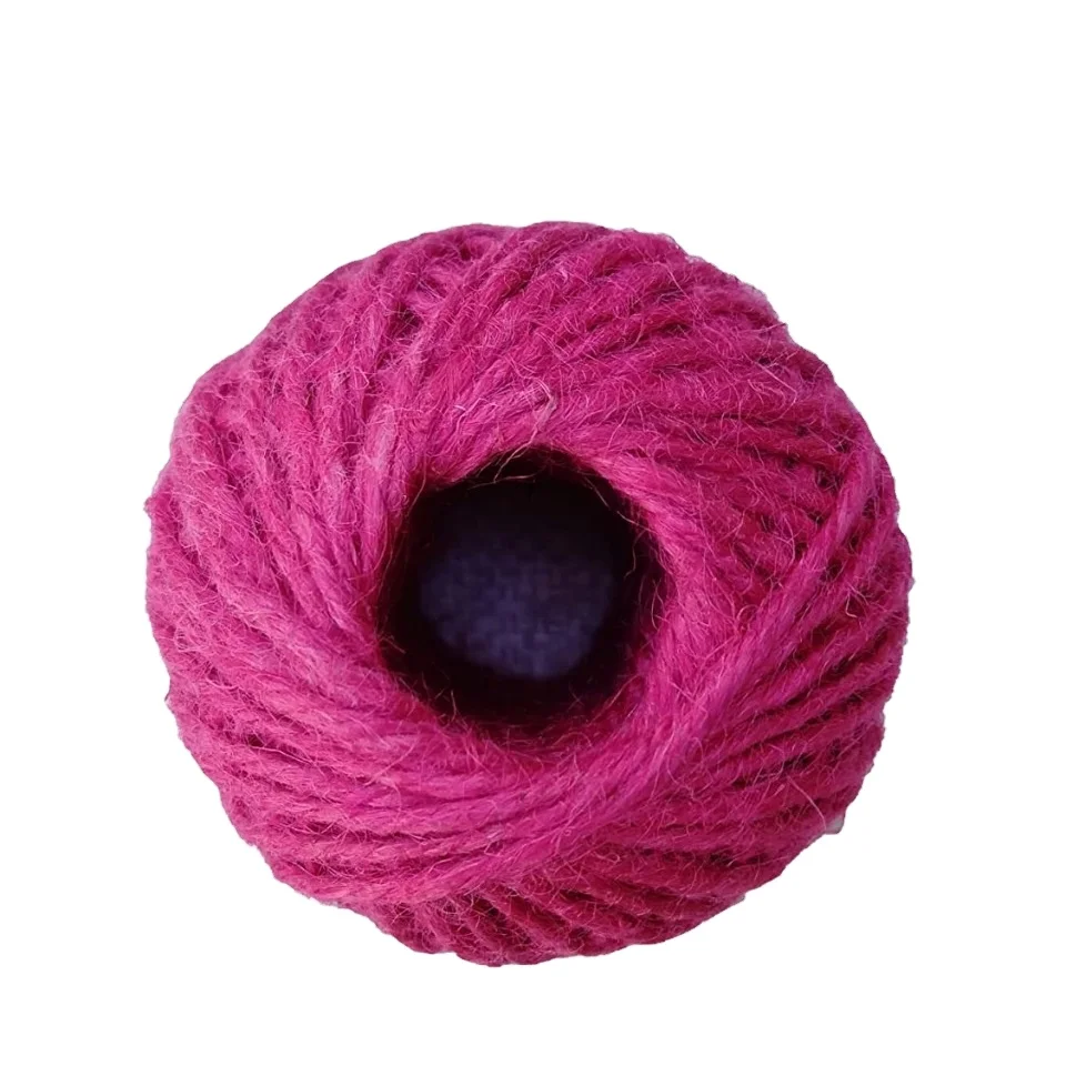 
100% Jute Top Exportable 2021 Jute Colorful Yarn Wholesale Price From Bangladesh 