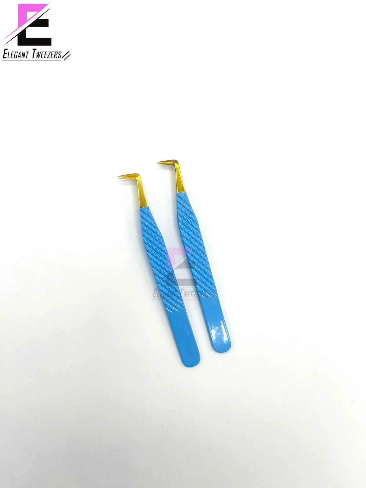 Mega Volume 90 Degree 10mm Banned Top Ranking Product Best Pick Up Lashes Stainless Steel Eyelash Tweezers Diamond Grip