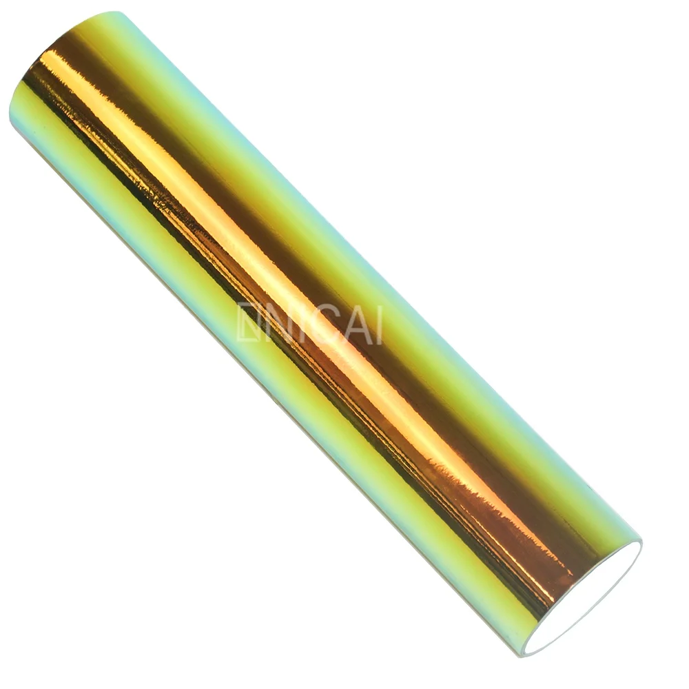 Заводская цена ПВХ Радужная хромированная фиолетовая металлическая виниловая пленка автомобильные голографические виниловые наклейки рулонная