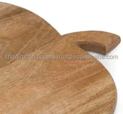 Acacia wood with apple shape chopping board Apple themed culinary essential Quirky apple-shaped serving board Creative Acacia