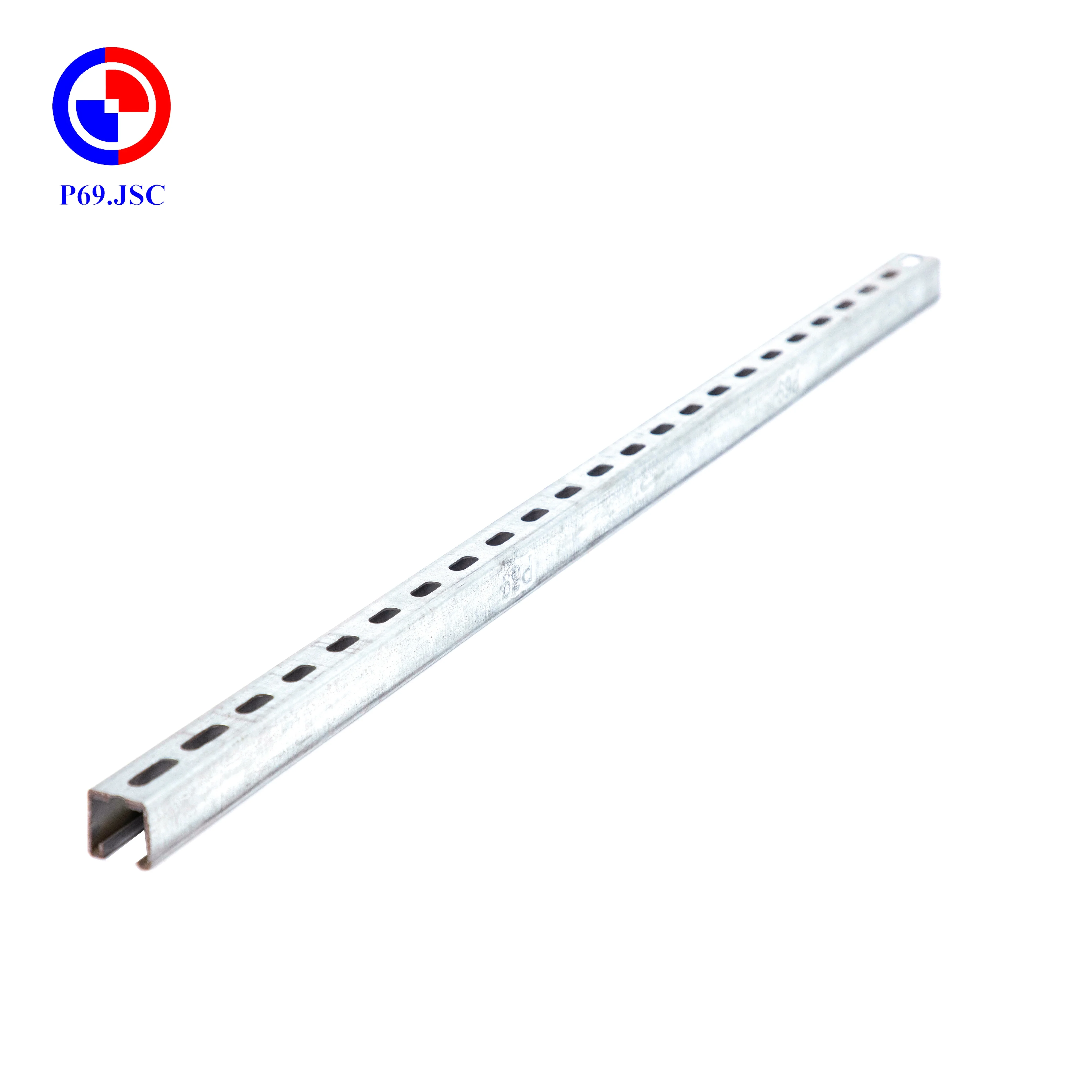 Современный дизайн, высокое качество, опорный стержень OEM, низкая цена, строительный перфорированный стальной канал Unistrut, лучший вьетнамский производитель