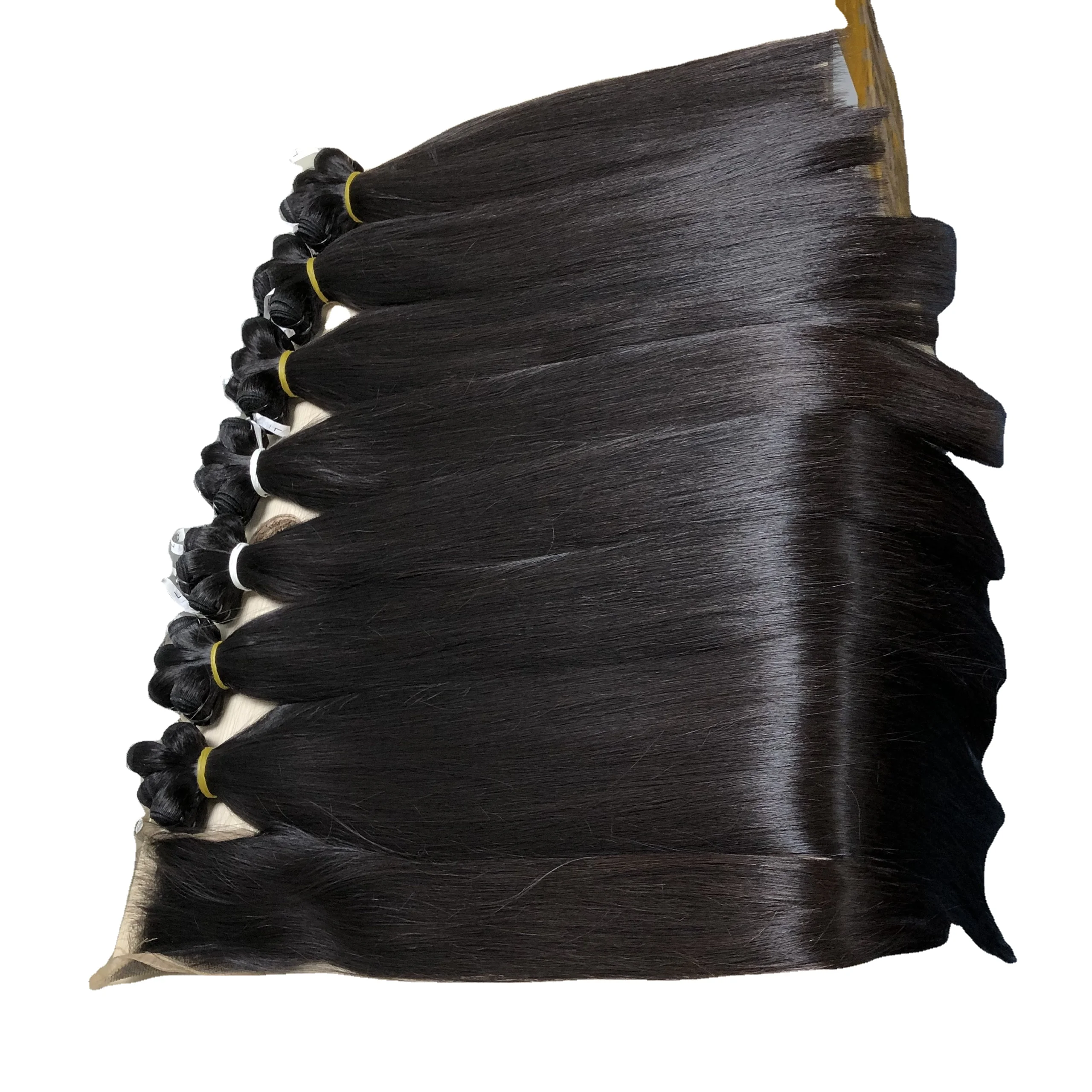 Лучшая цена и качество, необработанные человеческие волосы, прямые вьетнамские Роскошные выровненные волосы с кутикулой