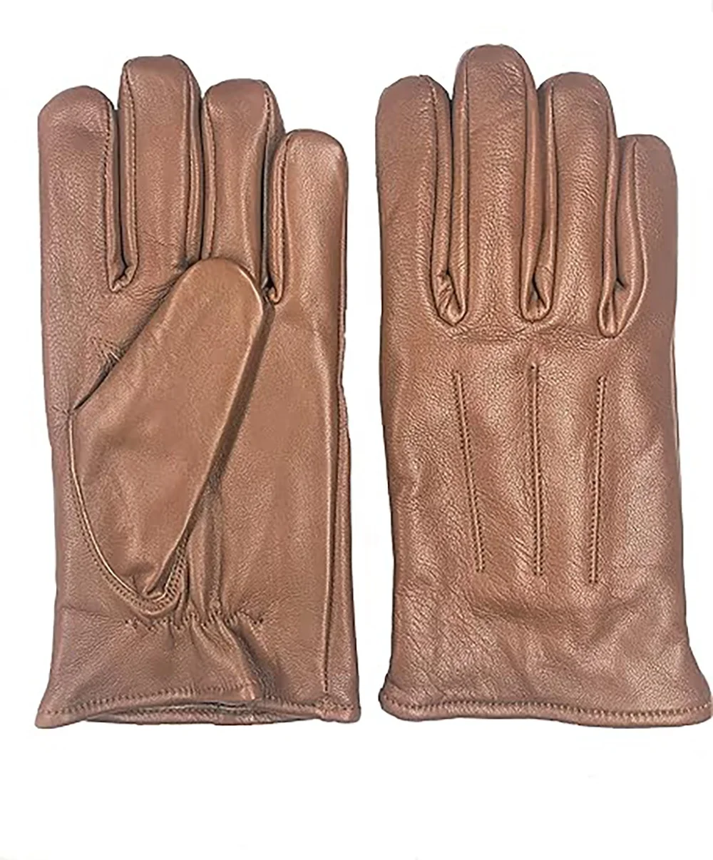 Newest Women Wholesale Fashion Genuine Lambskin Sheepskin Driving Wool lining Leather Gloves Winter knit Gloves