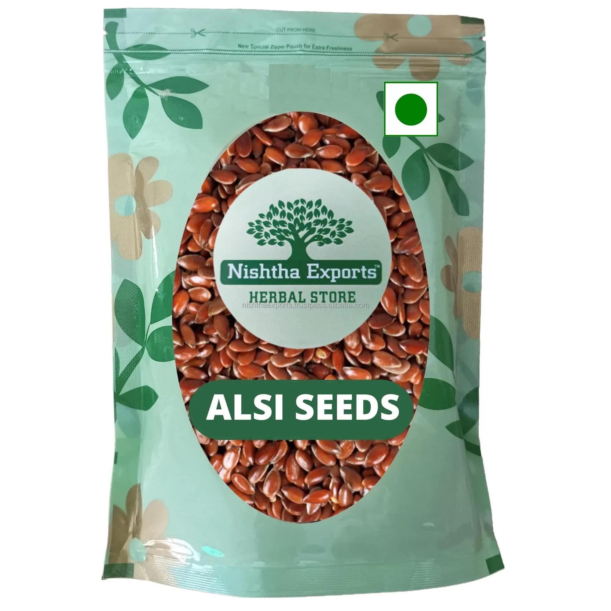 Linum Usitatissimum Flax Seed Alsi Beej Linseed Flaxseed Alshi Beej Alashi Beej Dried Edible Seed Plant Extract Herbal Product