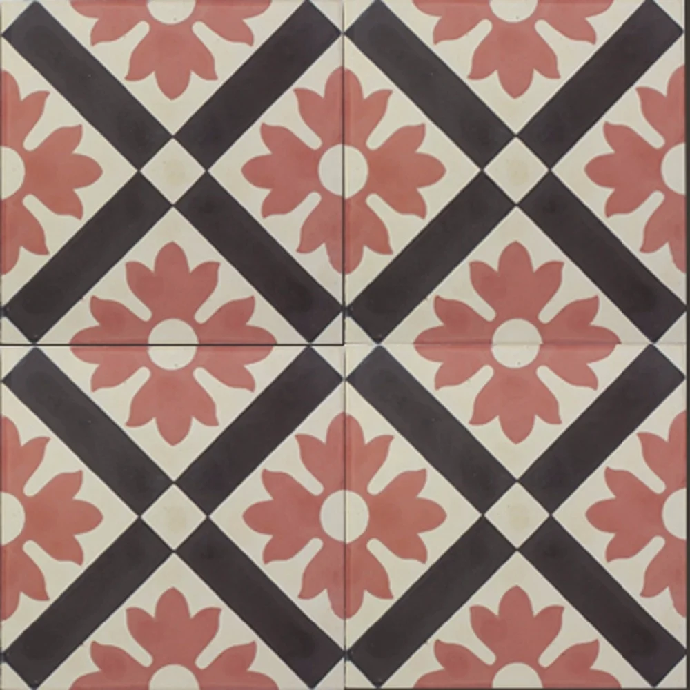 Building Material Tiles for Floor Encaustic Handmade Cement Tiles  Has Good Thermal Insulation
