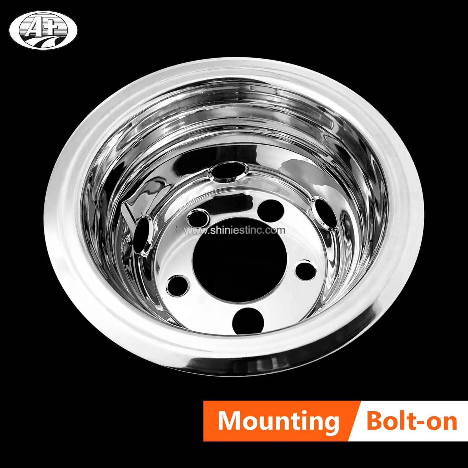 Japanese 16 X 5.5 T304 Stainless Steel Wheel Cover Set For Mitsubishi-Fuso Canter 413 2013~up ( (With 38mm Nut Cover)_60016A-38MM