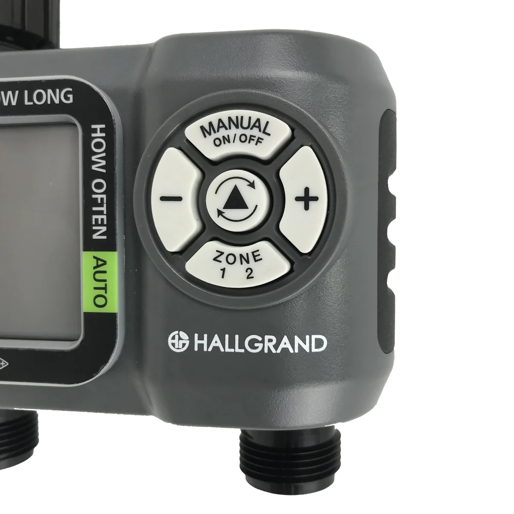 Smart 2 Outlets Garden Water Timer Device Multiple Mode Regular Watering Schedule with Computer Timer Multiple Mode Settings