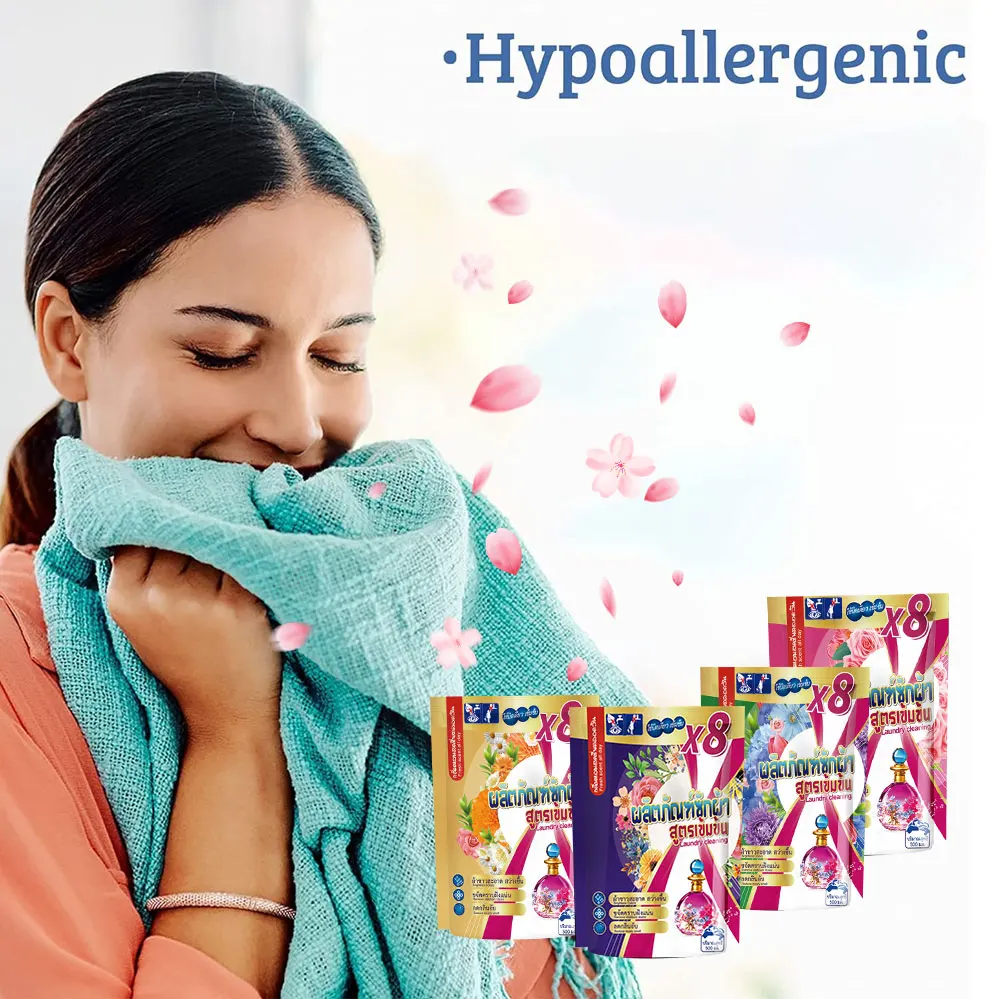 Highly Effective 500ml Liquid Laundry Detergent Made in Thailand Packaged in a Convenient Cleaner Bag Wholesale Price