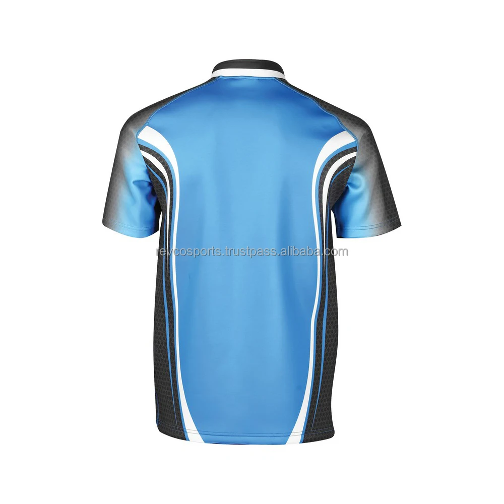 best design light blue and black rugby men jerseys 2024 New Season Custom Design Rugby jerseys team football training shirts