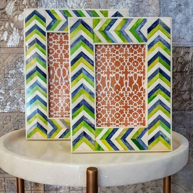 white And Black Bone Inlay Picture Photo In Best Quality Material For Home Decoration photo frame new look most sale