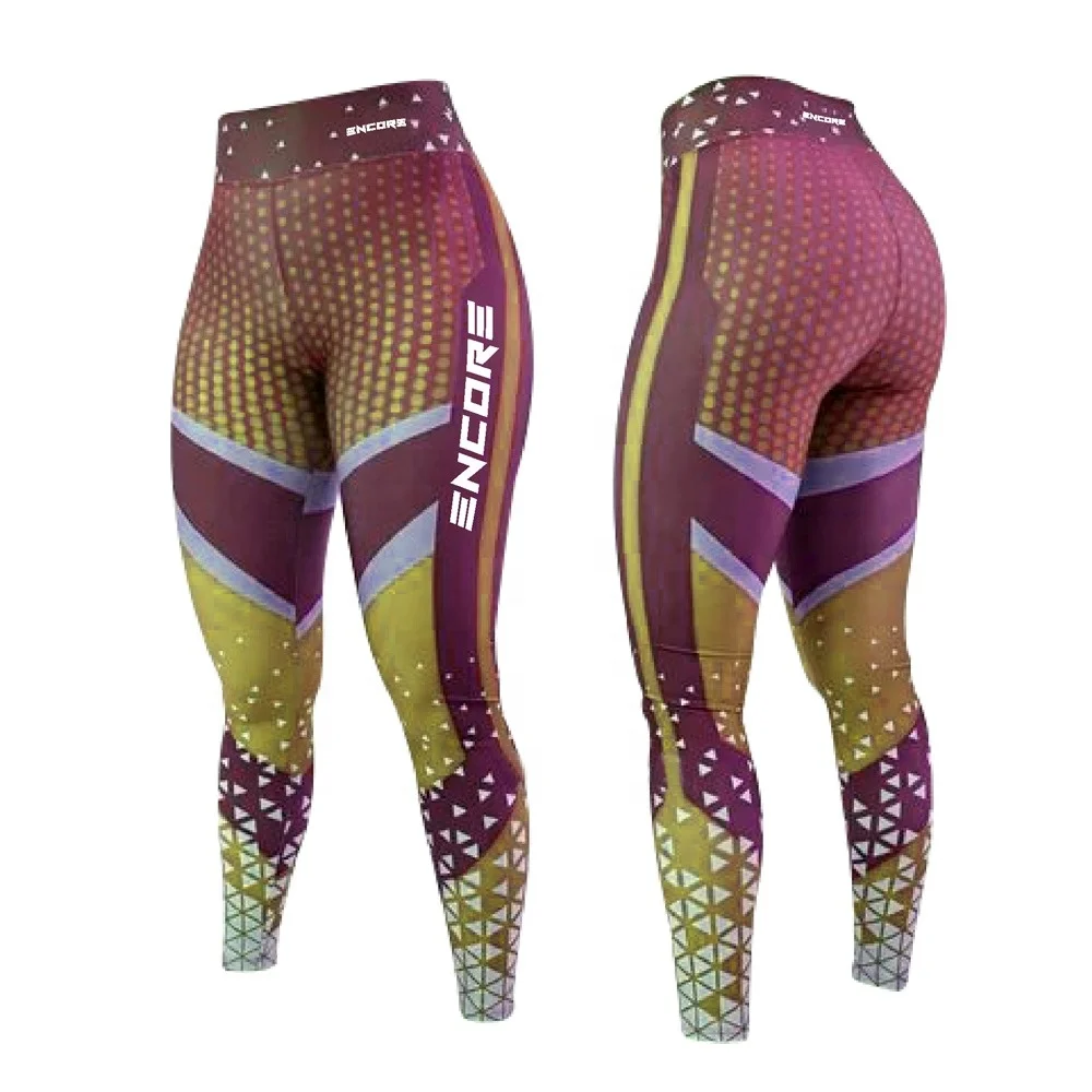 Women Workout Leggings Latest Design Squat Proof High Waist Compression Leggings Fitness Yoga Wear Leggings