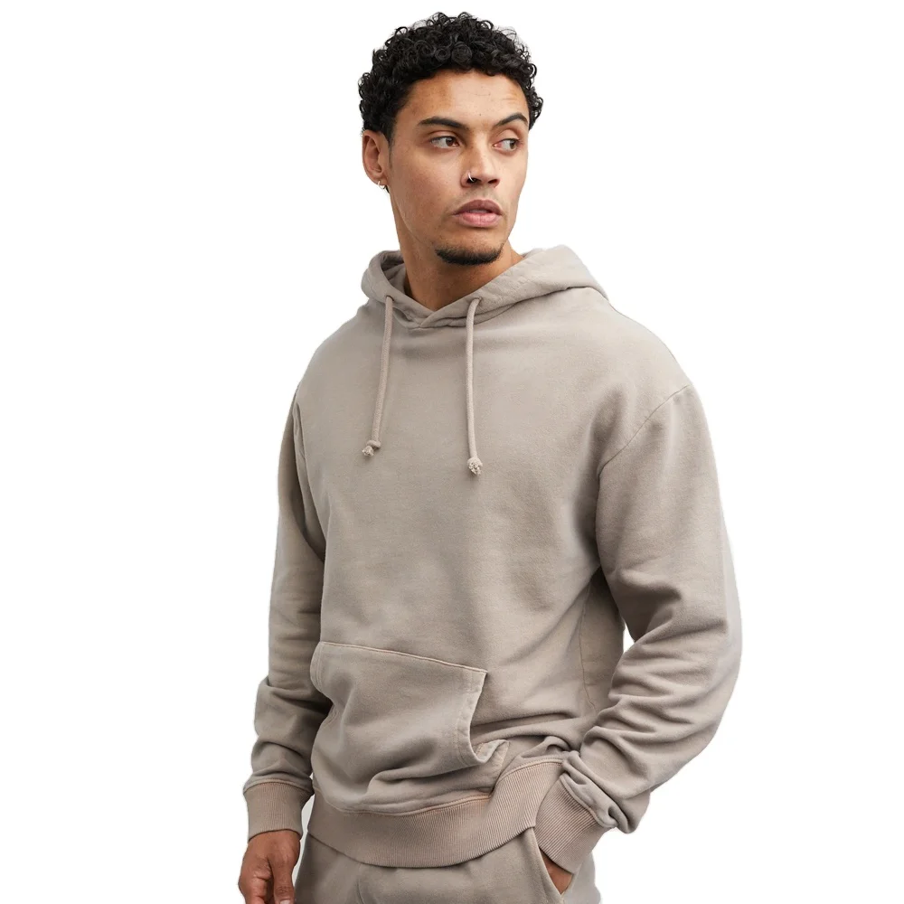 2021 изготовленный на заказ винтажные кислой очисткой Толстовка для мужчин тяжелый французский без шнура толстовки хлопок 320 г 400 gsm пуловер девочек и мальчиков с