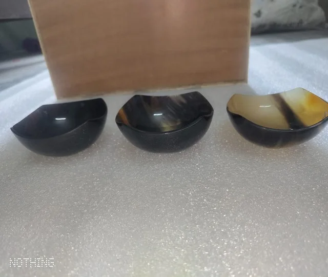 Buffalo Horn Bowl Fruits Salad Horn Bowl Creative Quality Horn Bowl For Hotel Restaurant Suppliers In Low Price from gm impex