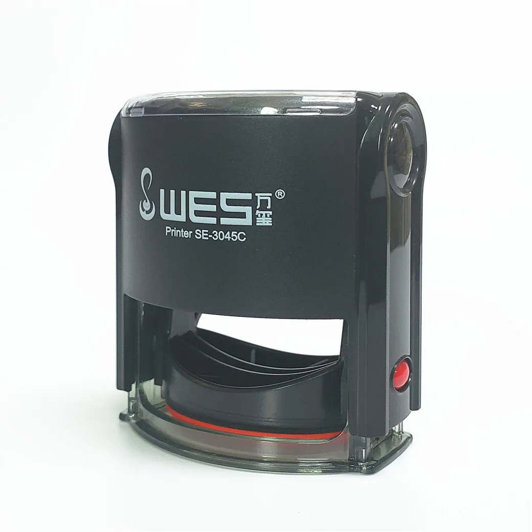 Good quality office stamp WES SE-3045 self-inking stamp custom business stamp