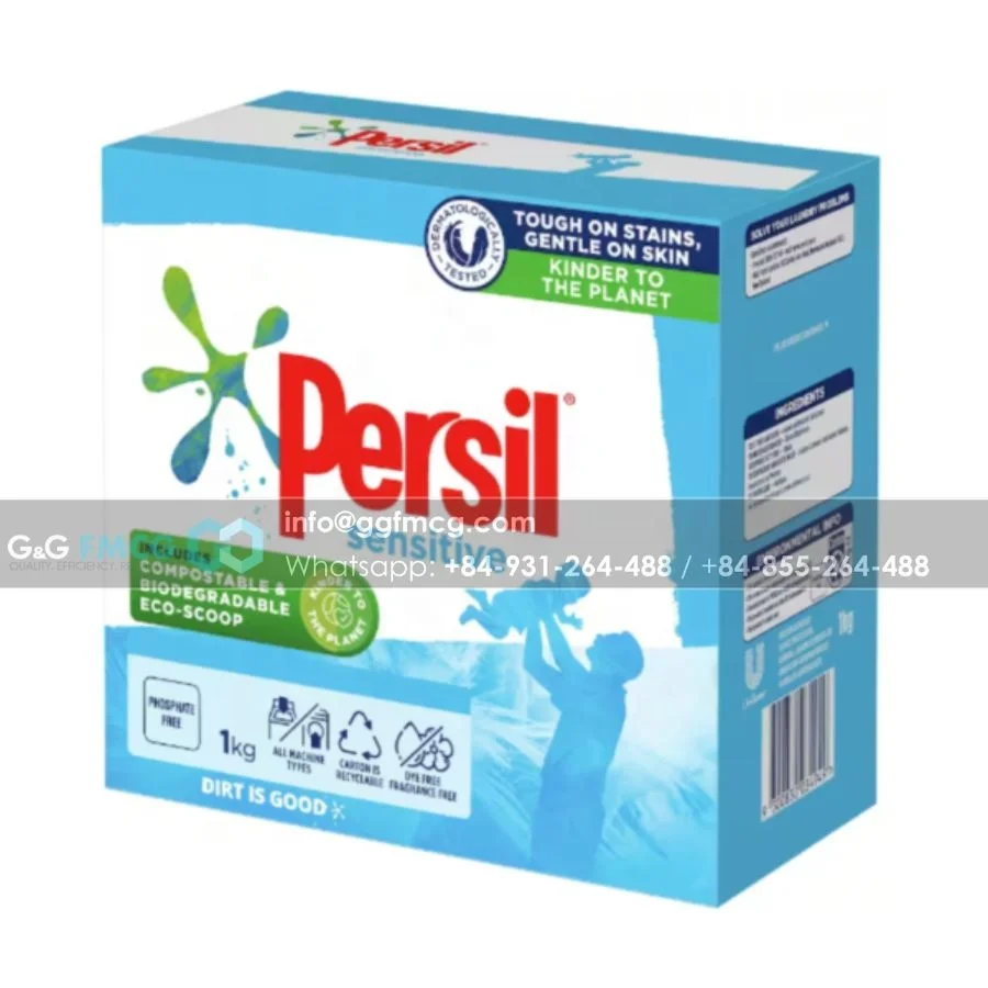 Persil Laundry Detergent Powder for Wholesale High Quality Fit Machine Wash Front and Top Sensitive 1kg