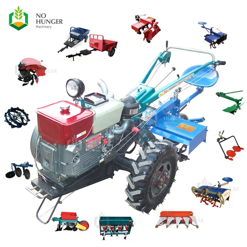 Walking Tractor For Single Plough Of Seat Power Harrow Rotary Tiller
