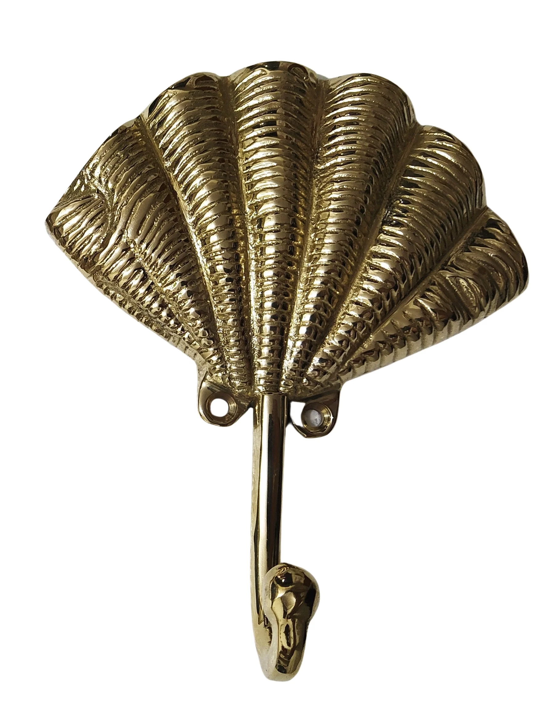 Brass Sea Shell Wall Hook Antique Finish