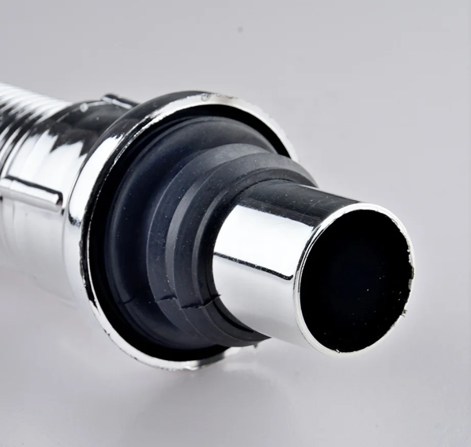 Hot Selling High Quality Pipe Series ABS Chromed Bathroom Basin Water Drainage S Shaped Stretch Elbow Sink Drains Pipe