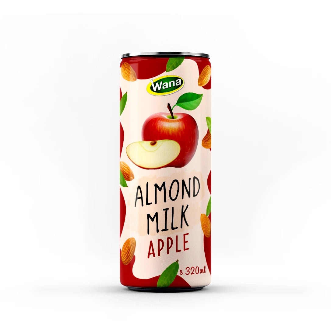 New Factory OEM 320ML Canned Almond Milk Drink With Lychee Flavor Food & Beverage