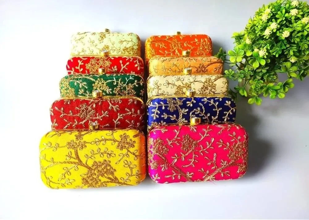 Indian Handmade Woman Designer bag Purse Evening Hand Bags For Ladies Girl Party wear clutch