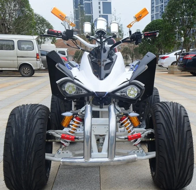 250cc gasoline ATV, driving comfort .Dual exhaust pipe design