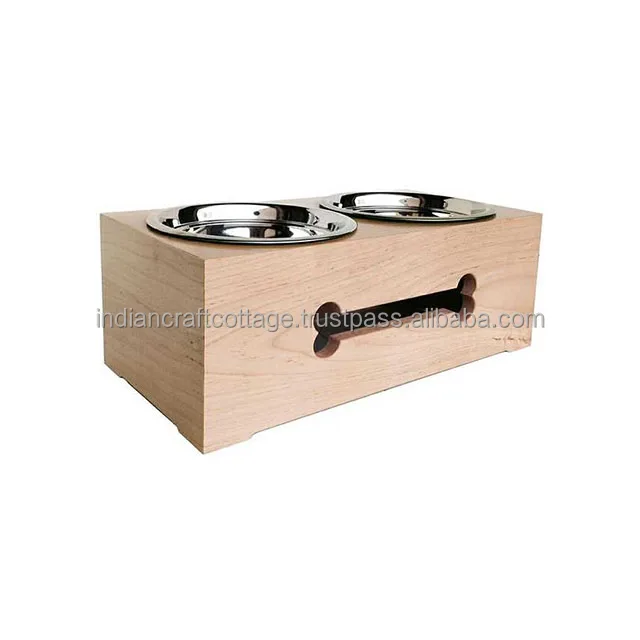 Высококачественная миска для корма собак домашних животных производство новых трендовых продуктов деревянных изделий