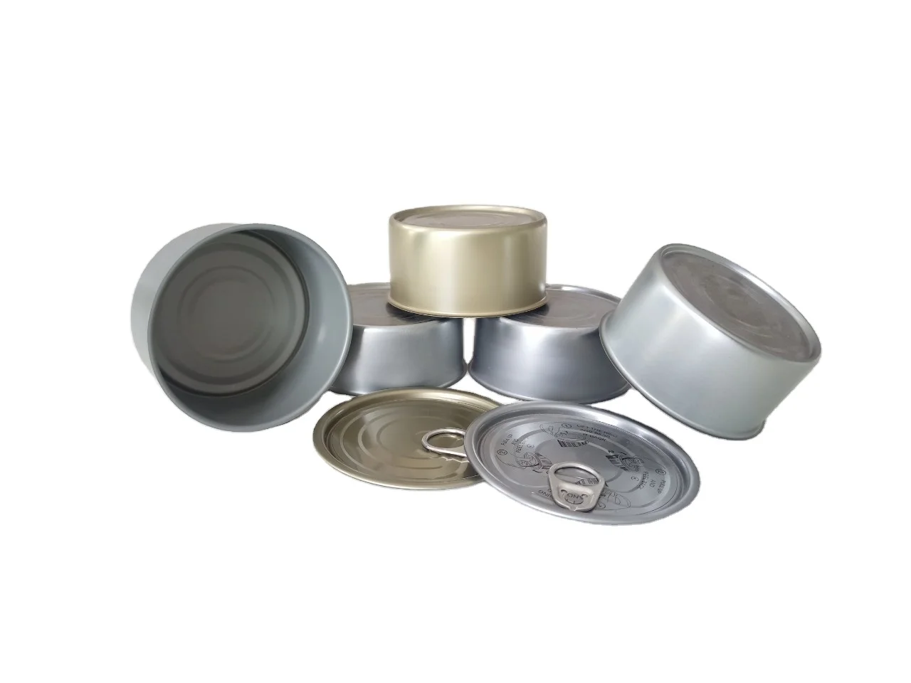 High Quality round Metal Cans Two Pieces Set for Canned Tuna and Meat Reasonably Priced Shipping from Vietnam