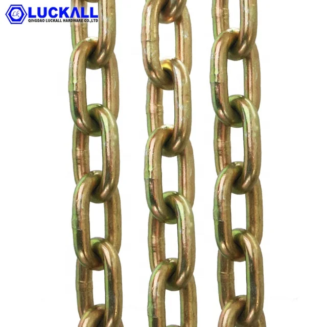 Galvanized DIN5685 Carbon Steel Short Link Medium Link Commercial Industrial Chain 8MM