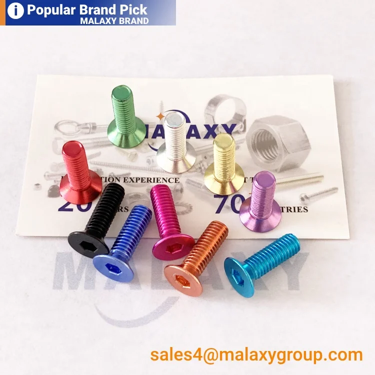 MALAXY Customized Csk Head Bolt Philps Cross Recessed Countersunk Head Screws Din965 Button Head Screws