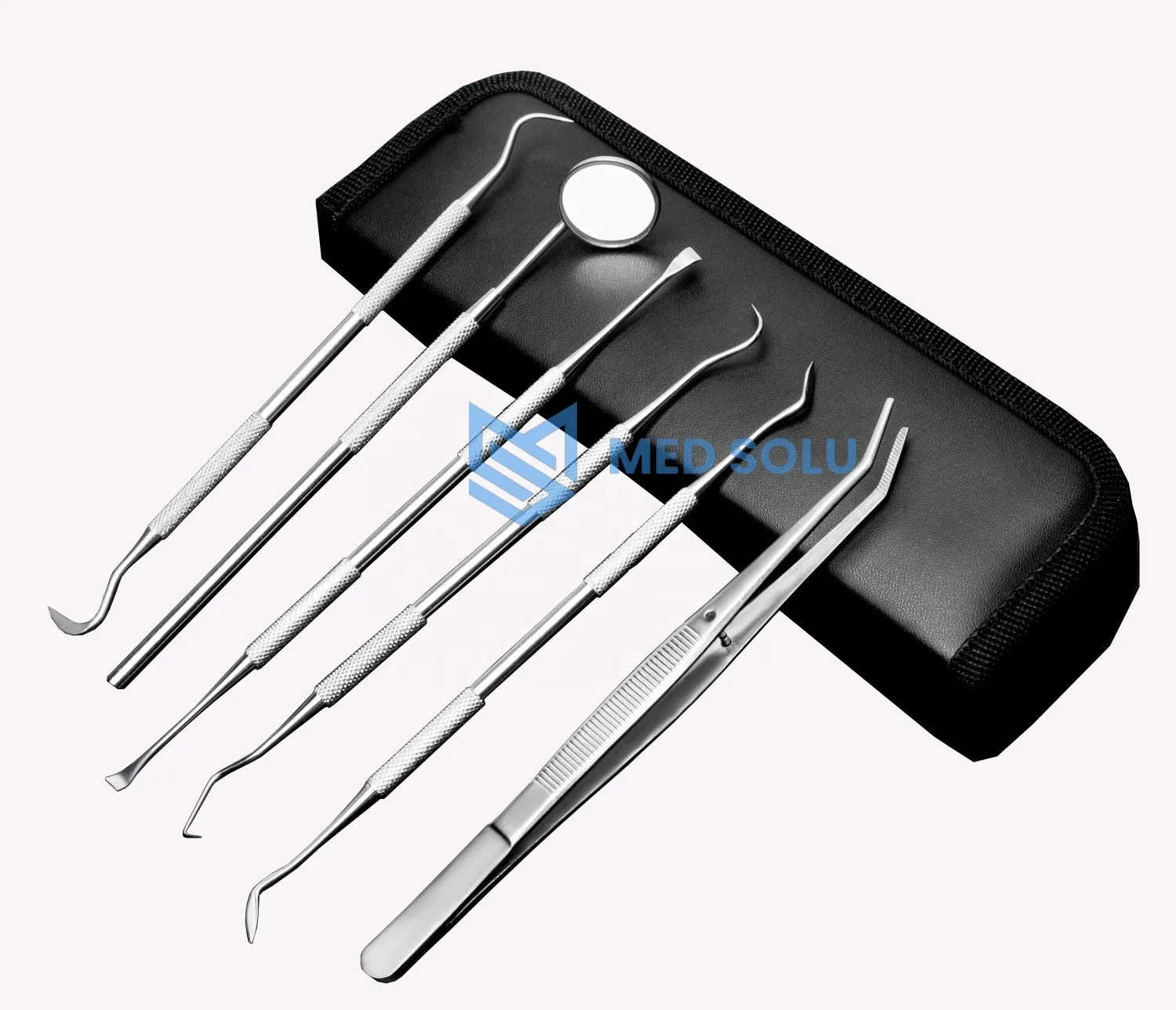 Набор для гигиены зубов, стоматологическое зеркало, пинцет для колледжа, датчик, скалярная нержавеющая сталь, стандарт Ce, PK, 3 года гарантии