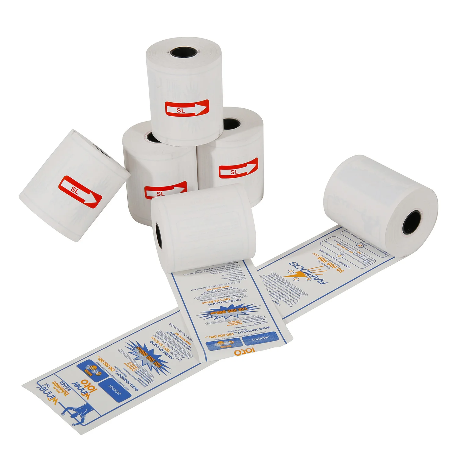 China Manufacturers 3 Days Delivery 80mm 57mm Printed Thermal Pos Paper Roll 80x80 Thermal Paper