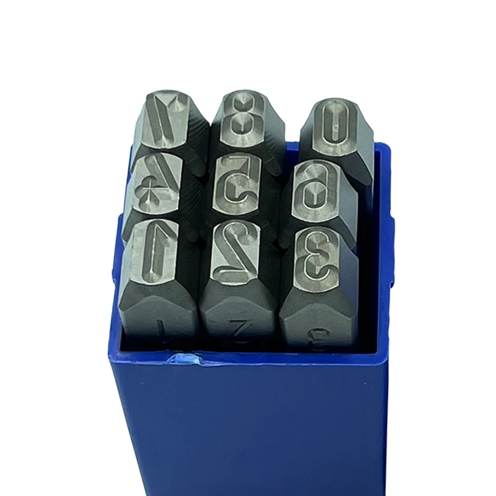 Factory direct sale  6(S)mm german number punch jewelry stamps