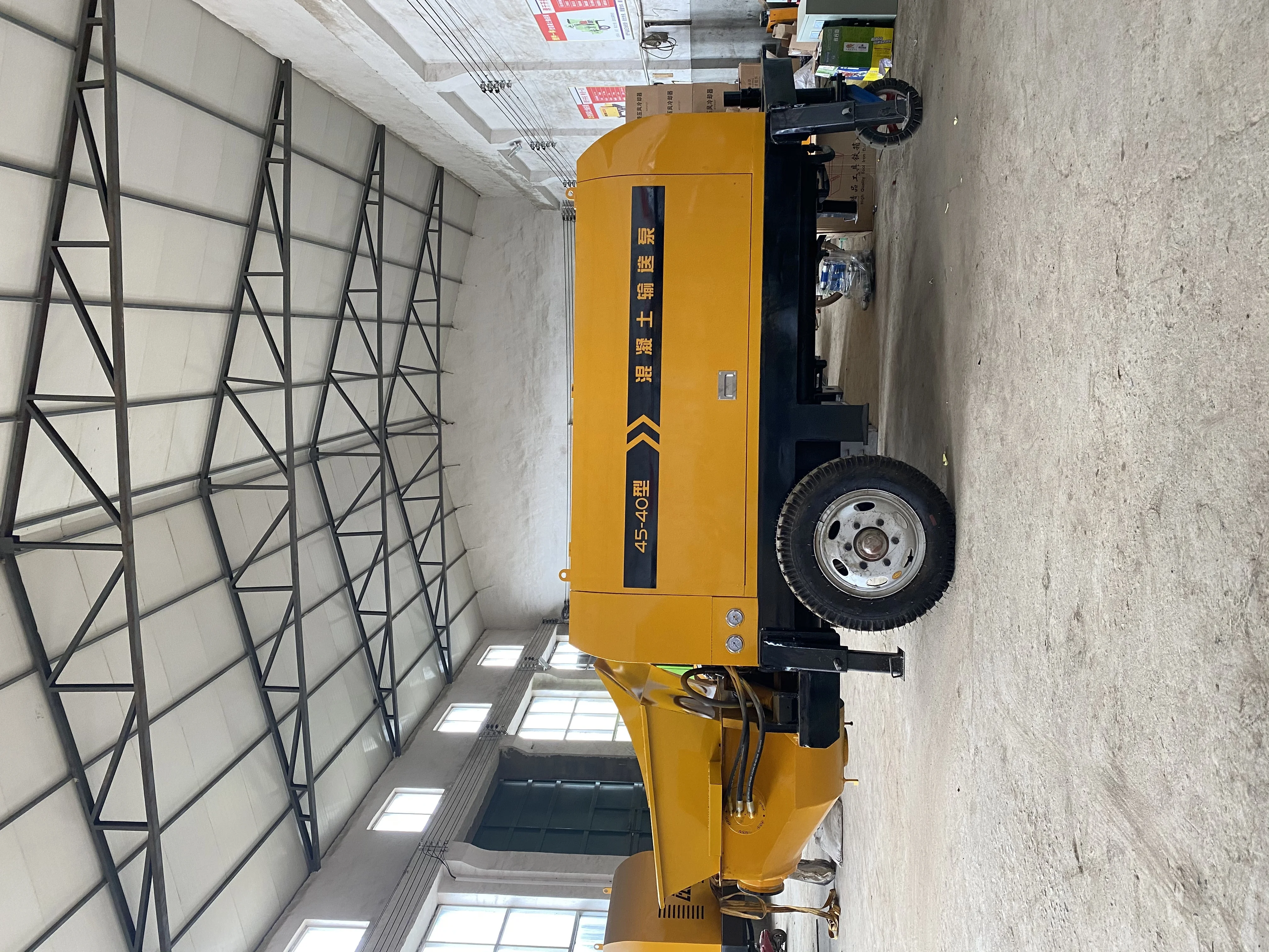 Concrete Pump for Vertical and Horizontal Applications Small Concrete Pump Machine Concrete Mixer Truck Pump