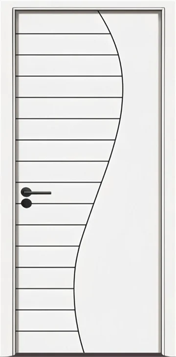 New design WPC wood plastic environmental protection material bedroom door waterproof and termite-proof