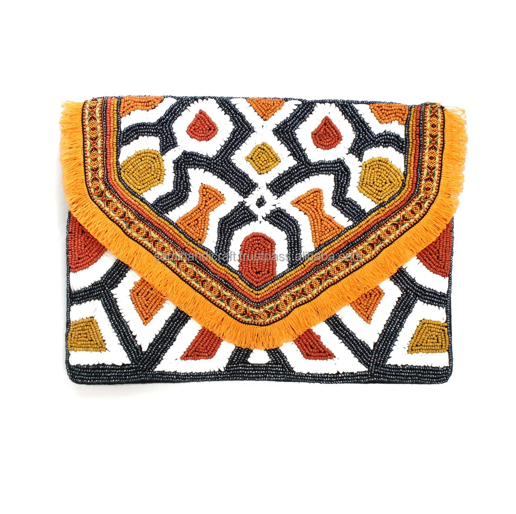 Style Ladies Party Evening Bags Satin Women Eagle Beaded Coin Purse Beaded Wallet Customized colorful beaded coin purse